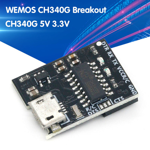 WEMOS CH340G Breakout 5V 3.3V USB to serial module ► Photo 1/6