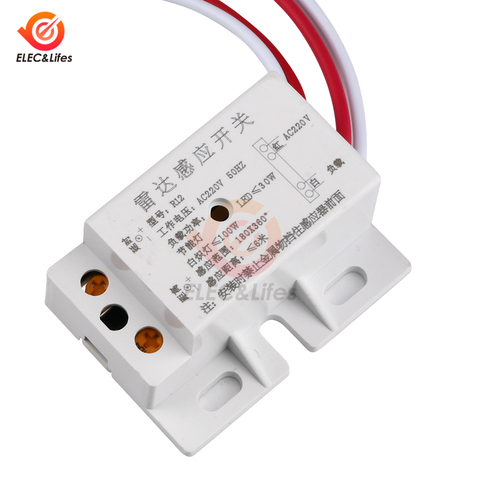 AC 220V 50Hz Auto Infrared Human Sensor Switch PIR Microwave Radar Body Motion Sensor Module Adjustable -10 ~ 60 degrees Celsius ► Photo 1/6