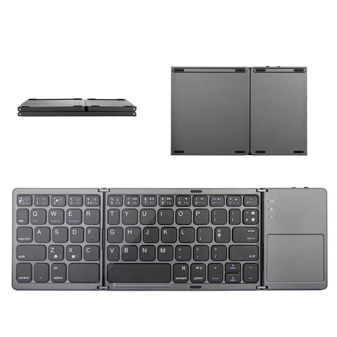 English B033 Mini Folding keyboard, Wireless Bluetooth Keyboard with Touchpad for Windows, Android, IOS ► Photo 1/6