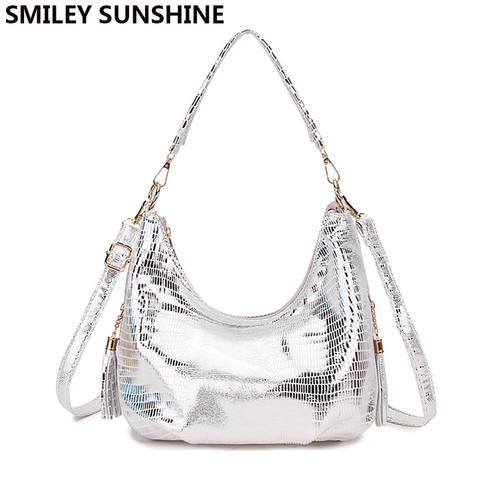 Snake Print Hobo Messenger Bag Women's Shoulder Bags Handbag Female Silver Small Crossbody Bags For Women 2022 Ladies Hand Bag ► Photo 1/6