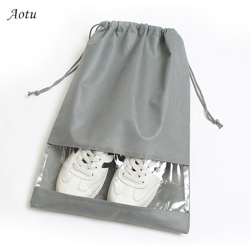 Lot Waterproof Non-Woven Drawstring Bags Wash Pouch Shoes Clothes Travel Storage 