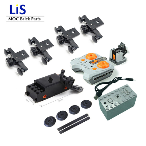 MOC IR RC Tracked Remote Control Motor Power Function Train fit for logoes 10219 10254 10183 75955 Technic Building Block Toys ► Photo 1/6