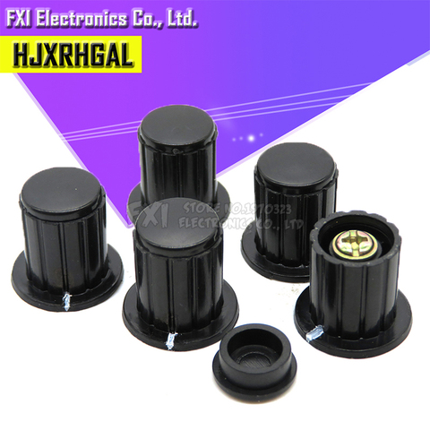 5PCS black knob button cap is suitable for high quality WXD3-13-2W - turn around special potentiometer knob ► Photo 1/4