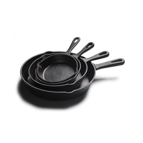 14cm/16cm/20cm/26cm Cast Iron Pan Preseasoned Cast Iron Skillet 4 Pieces Cookware Set ► Photo 1/5