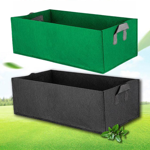 black Fabric plant Grow Bag Garden Square gardening tools Flower Vegetable  Planting Planter Pot Handles for hydroponics ► Photo 1/6