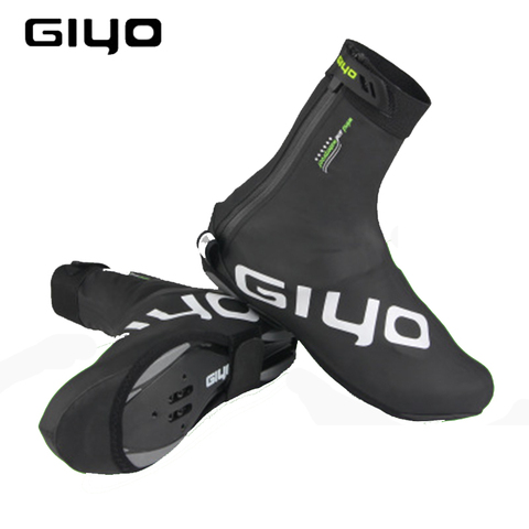 Waterproof Windproof Fleece Warm Cycling Lock Shoe Covers Reflective Bicycle Overshoes Winter Road Bike Shoes Cover Protector ► Photo 1/6