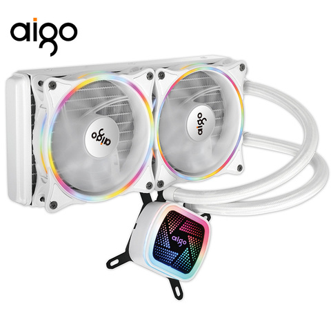 Aigo PC Case Fan Water Cooler CPU Fan 120MM T120/240 Water Cooling Heatsink Integrated Clooer Cooling Radiator LGA 115X/2011/AM4 ► Photo 1/6