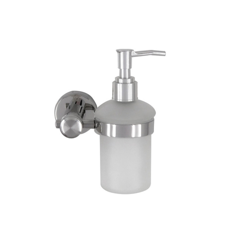 Liquid Soap Dispenser Pump, Wall Mounted Soap/Lotion Dispenser Pump for Bathroom or Kitchen - Frosted Glass/Stainless Steel ► Photo 1/6