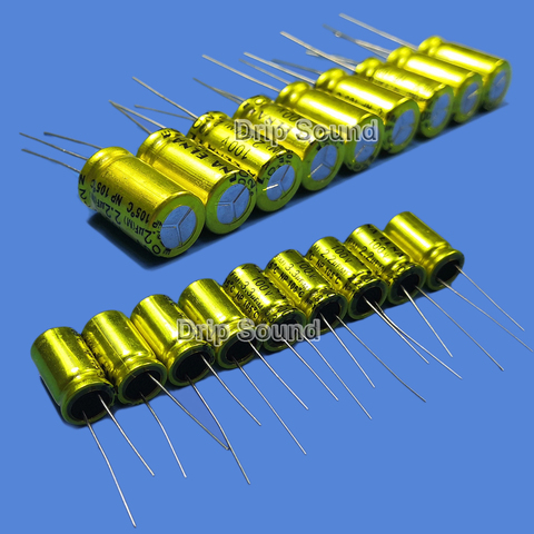 2pcs 1.5uF-47uF 100V Car Tweeter Audio Speaker Frequency Divider Crossover Non-Polarity Electrolytic Capacitor ► Photo 1/6