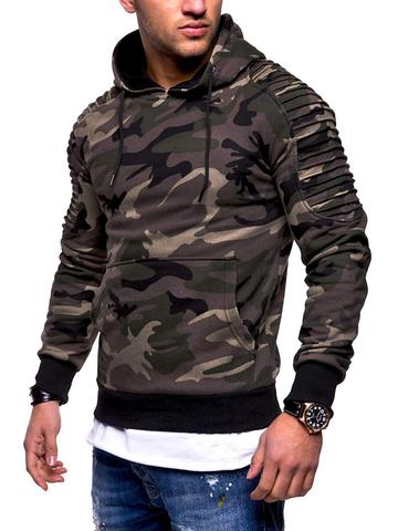 2022 New Men's Hoodies Autumn Sportswear Long Sleeve Camouflage Hooded Shirt Mens Brand Clothing Male Casual Sweatshirt ► Photo 1/5