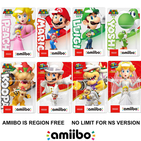 Nintendo Amiibo Figure Super Mario Odyssey Series Peach Browser Yoshi Luigi ► Photo 1/2