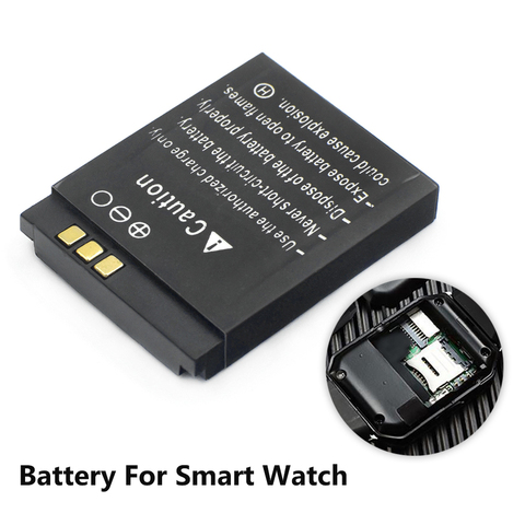 LQ-S1 3.7V 380mAh GTF Smart Watch Battery GTF Durable lithium Rechargeable Battery For Smart Watch QW09 DZ09 W8 ► Photo 1/6