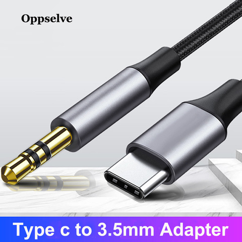 Oppselve Type C to 3.5mm Audio Cable Audio Aux Cable For Samsung S20 S10 Car Headphone Speaker Wire Line 3.5 Jack Aux Cord ► Photo 1/6