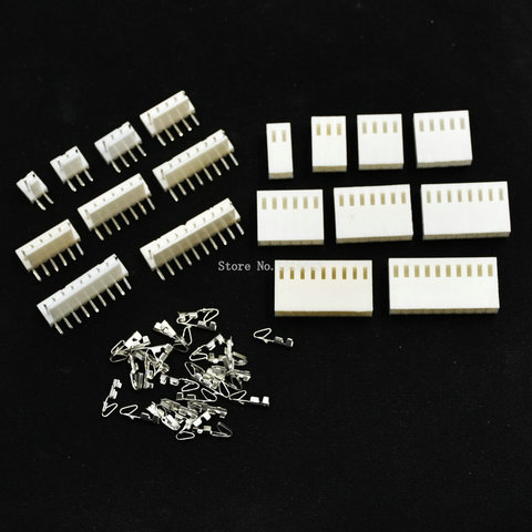 20 Sets KF2510 Connector Kits 2.54mm Pitch 2/3/4/5/6/7/8/9/10 Pin Right Angle Header+Housing+Crimp ► Photo 1/4