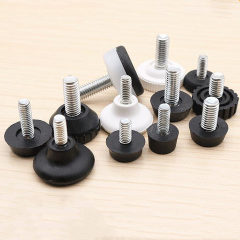 8pc/lot Furniture Adjustable Bolt Chair Feet level Floor Protector leg Pad Base M8 M6 Sofa Cabinet Table Mute damping anti-skid ► Photo 1/6