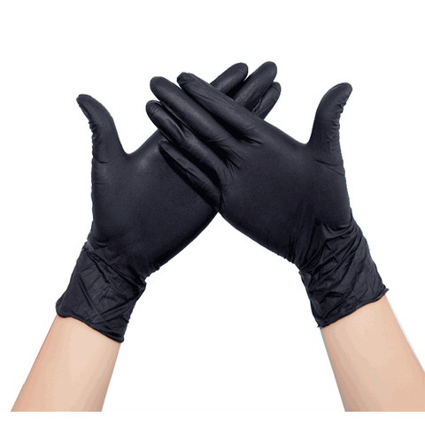 Latex nitrile Disposable black White Gloves Kitchen protective Work  hand Household cleaning products garden accessories house ► Photo 1/6