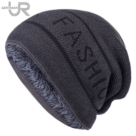 New Unisex Fashion Letter Winter Hats For Men & Women High Quality  Warm Ski Beanie Hat Cotton Men Knitted Hat Bonnet Cap ► Photo 1/6