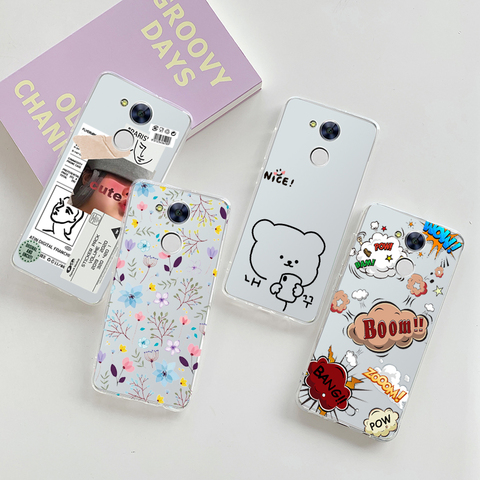 For Huawei Honor 6A 6c Pro Clear Cute Silicone Soft TPU case Cover Honor 6A 6c Honor6A Honor6c 6 A C Pro Phone Back Cover Cases ► Photo 1/6