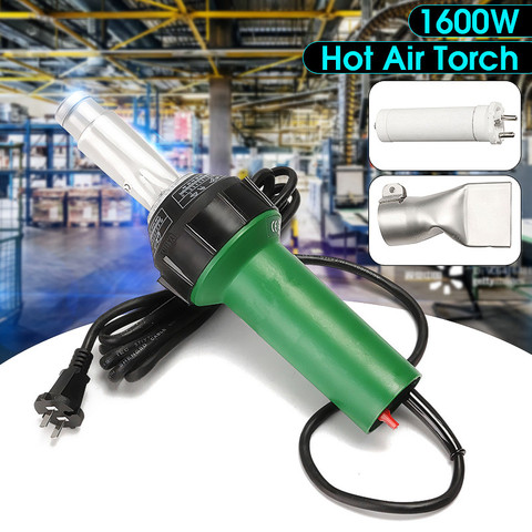 AC 220V 1600W 50/60Hz Hot Air Torch Plastic Welding Gun For Welder + Flat Nose Wholesale Price ► Photo 1/6