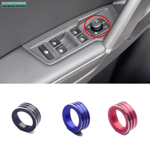 Rearview Mirror Adjustment Knob Button Decorative Cover 2022 for VW Volkswagen Tiguan Touran Passat B8 Atlas Golf 2017 ► Photo 1/5