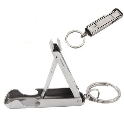 Edc keyring nail clipper cutter pocket Manicure outdoor camp multitool key fold nipper trimmer trim ring keychain multi tool ► Photo 1/1