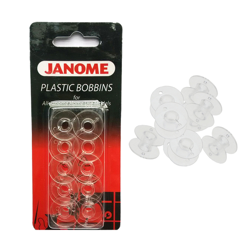 JANOME Plastic Bobbins x10 in Packet for All Janome Home Use Model 200122005 ► Photo 1/2