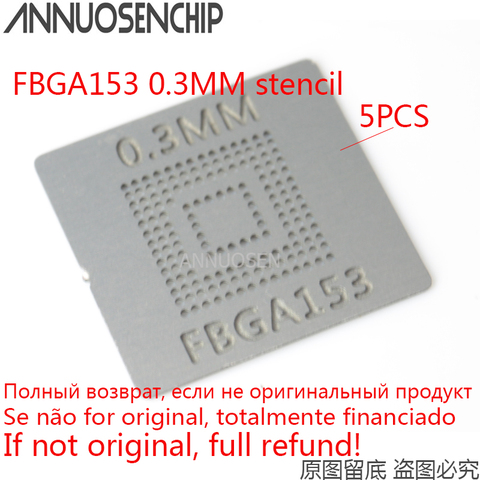 5pcs EMMC KLMDGAGEAC 16G 32G 64G 128G BGA153 FBGA153 Template 0.3MM stencil ► Photo 1/1