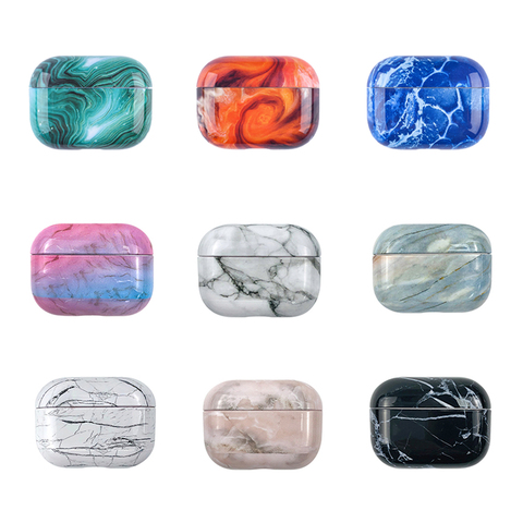 Marble Case For Apple Airpods Pro Wireless Bluetooth Earphone Case For AirPods Pro Protective Cover For Air Pods 3 Hard PC Cover ► Photo 1/6