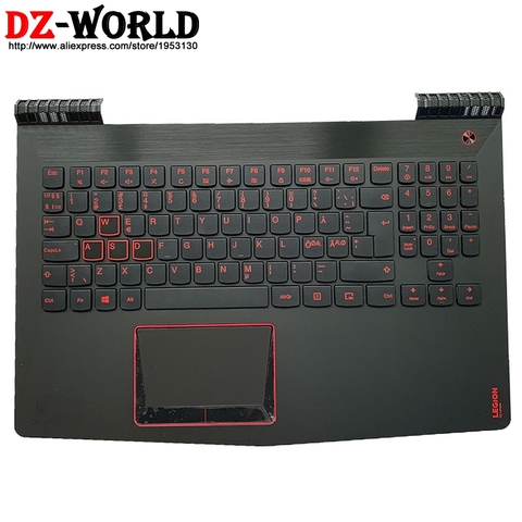 Nordic Keyboard with Shell C Cover Palmrest Upper Case and Touchpad for Lenovo Legion Y520-15IKB Laptop 5CB0N00269 ► Photo 1/5