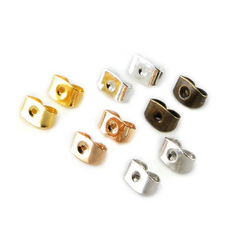 200pcs/lot Earring Studs Backs Stopper Scrolls Ear Post Butterfly For Jewelry Making DIY Blocked Caps Earring Backs Stoppers Ear ► Photo 1/6