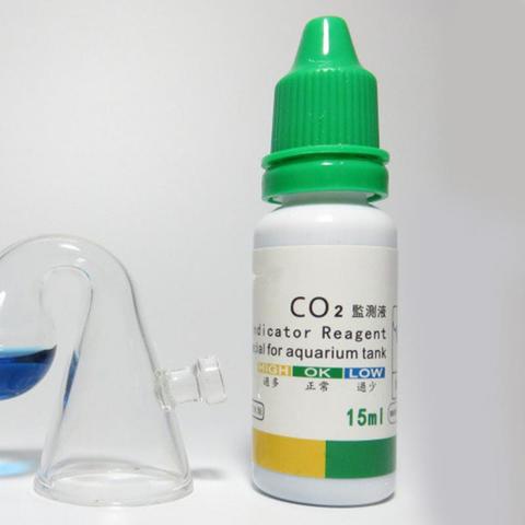 15ml Aquarium CO2 Indicator Solution Living Condition Fish Tank Liquid Test Plants Portable Fish Tank Indicator Solution for Pet ► Photo 1/5