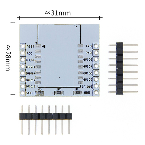 Serial Port WIFI ESP8266 Module Adapter Plate With IO Lead Out For ESP-07 ESP-08 ESP-12 ► Photo 1/6