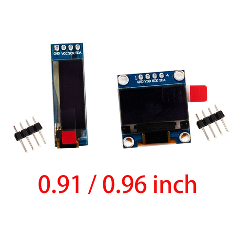 0.91 0.96 inch IIC Serial Yellow Blue OLED Display Module 128X64 I2C SSD1306 12864 LCD Screen Board GND VCC SCL SDA for Arduino ► Photo 1/6