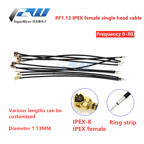 5PCS IPEX IPX U FL Female 1.13mm Single Head Connector Cable IPX Connector 1.13 IPEX Cable ► Photo 1/3