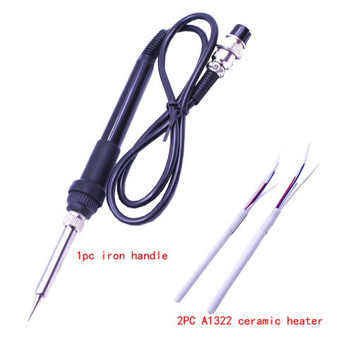 With 2pcs Extra Heating Element Original Saike Soldering Station Universal Soldering Iron Handle For Saike 852D++ 909D 898D ► Photo 1/1