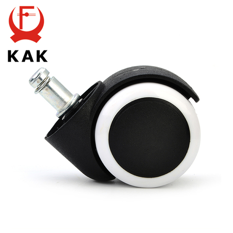 5PCS KAK 2 inch Universal Office Chair Caster Replacement 50KG Household Chair Wheel Rubber Safe Roller Furniture Hardware ► Photo 1/6