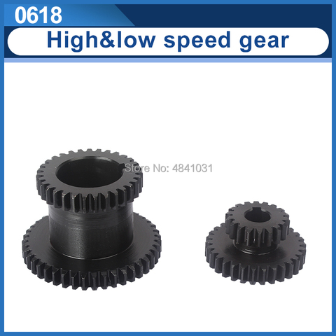 2pcs High&low Metal Blackening (rustproof)  Lathe Main shaft Transmission speed gear CJ0618 Teeth T43xT31 T30xT18 ► Photo 1/5