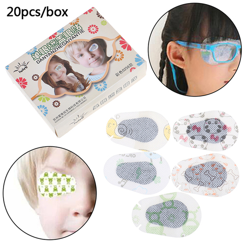 20Pcs Cartoon Amblyopia Eye Patches Colorful Child Amblyopia Training Orthoptic Corrected Eyeshade Occlusion Medical Eye Patch ► Photo 1/6