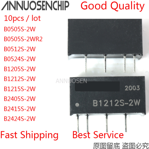 10PCS B0505S-2W B0505S-2WR2 B0512S-2W B0524S-2W B1205S-2W B1212S-2W B1215S-2W B2405S-2W B2415S-2W B2424S-2W SIP-4 NEW in stock ► Photo 1/4