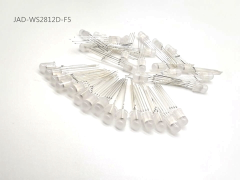 10pcs-1000pcs DC5V WS2812D F5 5mm F8 8mm Round RGB LED WS2812 chipset inside RGB Full color Frosted LED Chips ► Photo 1/6