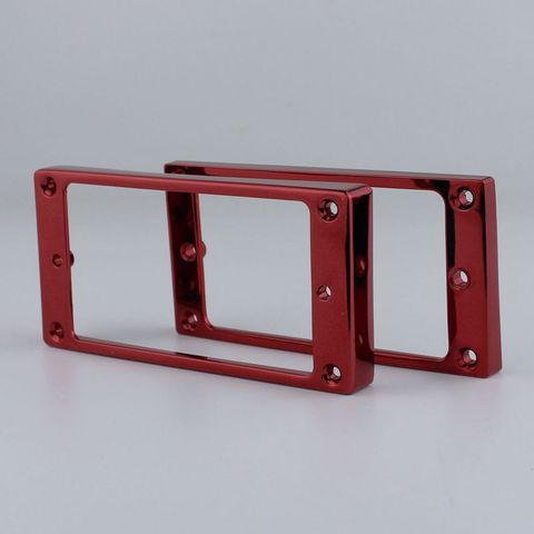 2 PCS Red Pickup Mounting Rings for Humbucker Pickups Cover Frame Flat Top Set Replacement Electric Guitar or Bass ► Photo 1/4