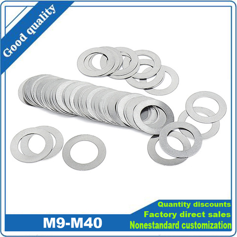 10pcs M9 To M40 DIN988 304 Stainless Steel Ultra Thin Flat Washer Adjusting Ultrathin Shim Plain Gasket Thick 0.1 0.2 0.3 0.5mm ► Photo 1/6