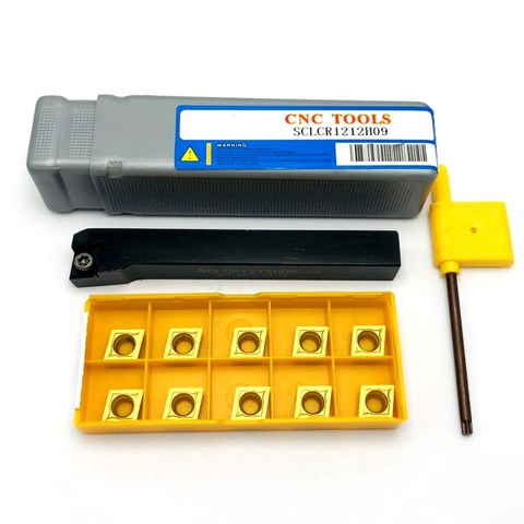 SCLCR1212H09 SCLCR1616H09 SCLCR2022K09 screw type 95 degree external turning tool holder +10pcs CCMT09T304 cutting insert ► Photo 1/6