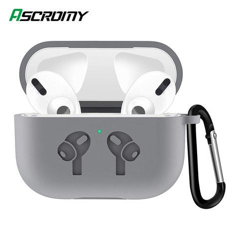 Silicone Case For Airpod Pro Case For Apple Airpods Pro 3 Air pods Soft Slim Wireless Charging Headphone Earphone Cover Fundas ► Photo 1/6