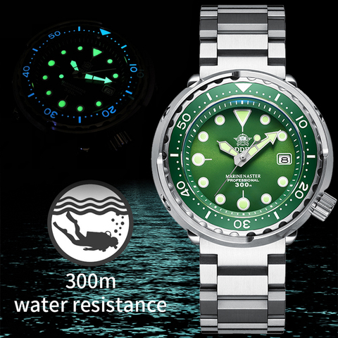 Steel Dive Mechanical Watch Sapphire NH35 Automatic Dive Watches Men 300m Steel 1975 Automatic Wrist Watch For Men Diving watch ► Photo 1/6