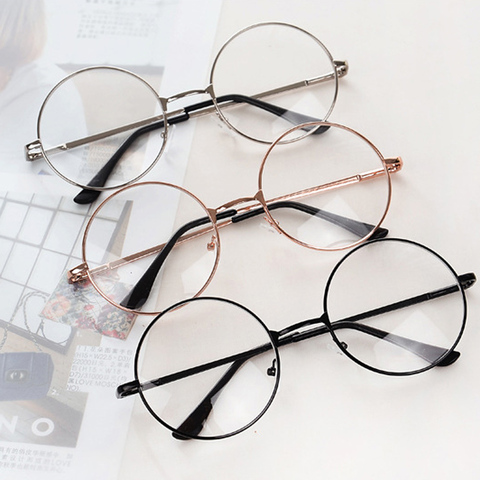 Metal Round Reading Glasses For Women&Men Clear Lens Presbyopia Spectacles Eyeglasses Hyperopia Eyewear Unisex Fashion Glasses ► Photo 1/6