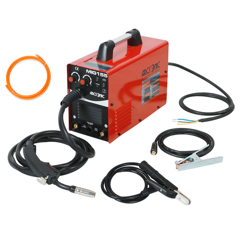 MIG155 IGBT Gas/No Gas Mig Welder 220V Flux Core Wire Steel Welding Machine Portable DC 2 in 1 Mig Welding MMA Welder ► Photo 1/5