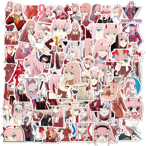 100Pcs Anime DARLING In The FRANXX Stickers for Motorcycle Luggage Laptop Refrigerator Skateboard Bicycle Guitar Toys Sticker ► Photo 1/5