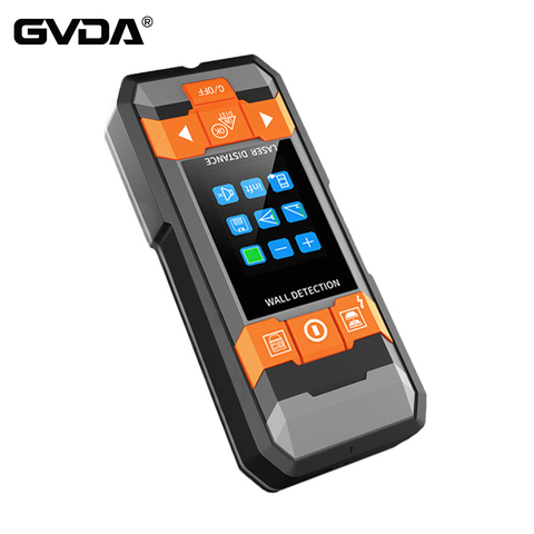 GVDA Metal Detector Laser distance meter Rangefinder Wall Scanner Copper AC Wiring Wood Finder Wires Depth Tracker Tape Measure ► Photo 1/6