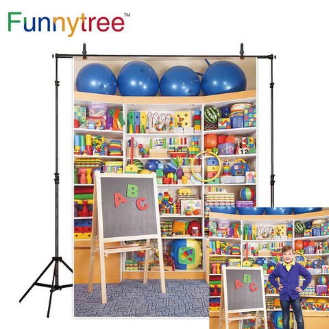 Funny Tree bookshelf kindergarten back to school photo backdrop studio wallpaper banner background photozone photography props ► Photo 1/6